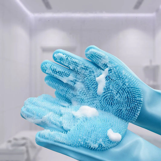 Pet Grooming & Bathing Gloves | Dog & Cat Hair Remover