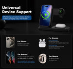 3-in-1 Wireless Charging Station — Foldable Magnetic Fast Charger