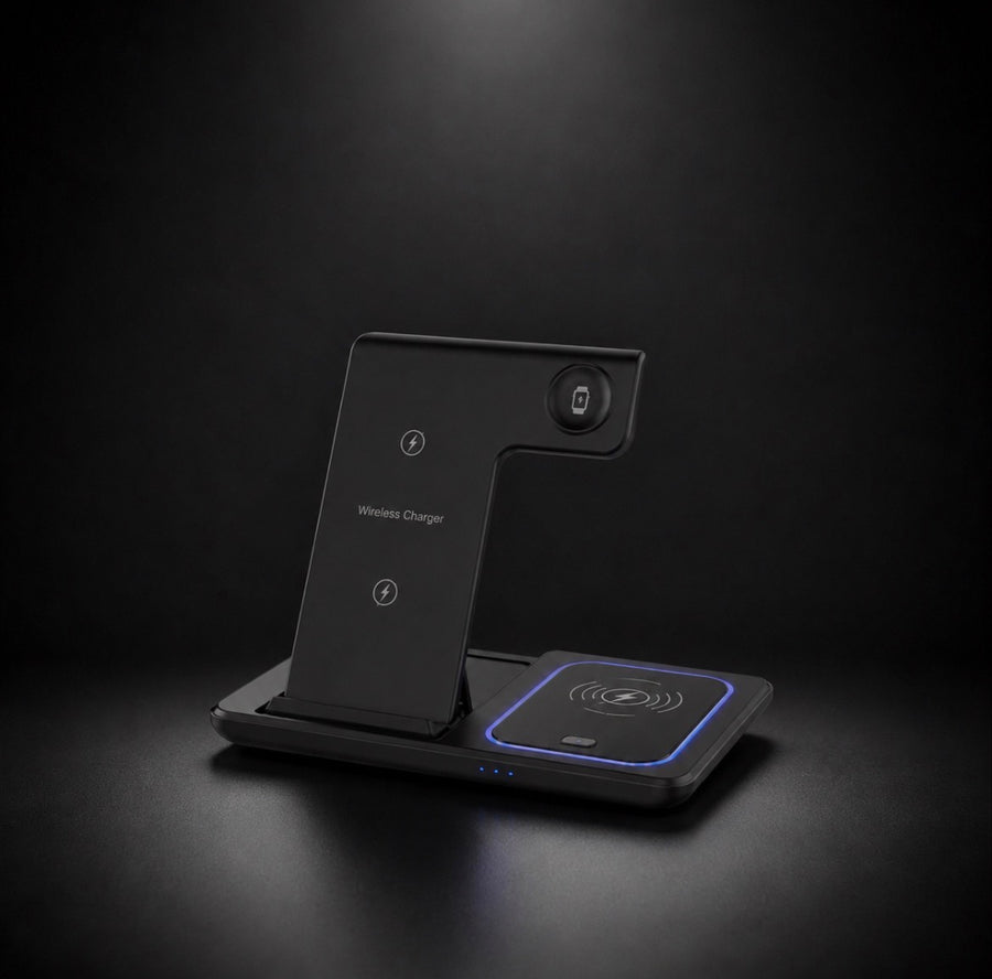 3-in-1 Wireless Charging Station — Foldable Magnetic Fast Charger
