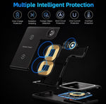 3-in-1 Wireless Charging Station — Foldable Magnetic Fast Charger