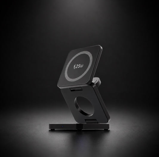 Foldable 3-in-1 Qi2 Wireless Charging Station