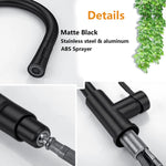 Smart Touch & Sensor Kitchen Faucet | Pull-Out Brushed Nickel
