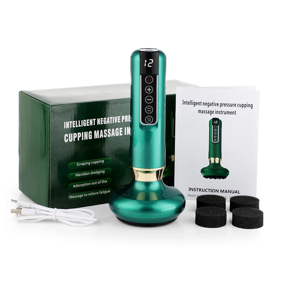 Electric Cupping Massager | Infrared Heat & Vacuum Suction