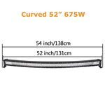 Curved LED Light Bar | Offroad 12V 24V SUV ATV 4x4