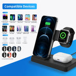 3-in-1 Wireless Charging Station — Foldable Magnetic Fast Charger