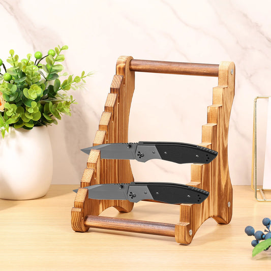 7-Layer Wooden Knife Stand