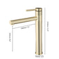 Brushed Gold Bathroom Basin Faucet 360°