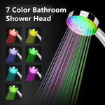 LED Color-Changing Shower Head | Water-Powered