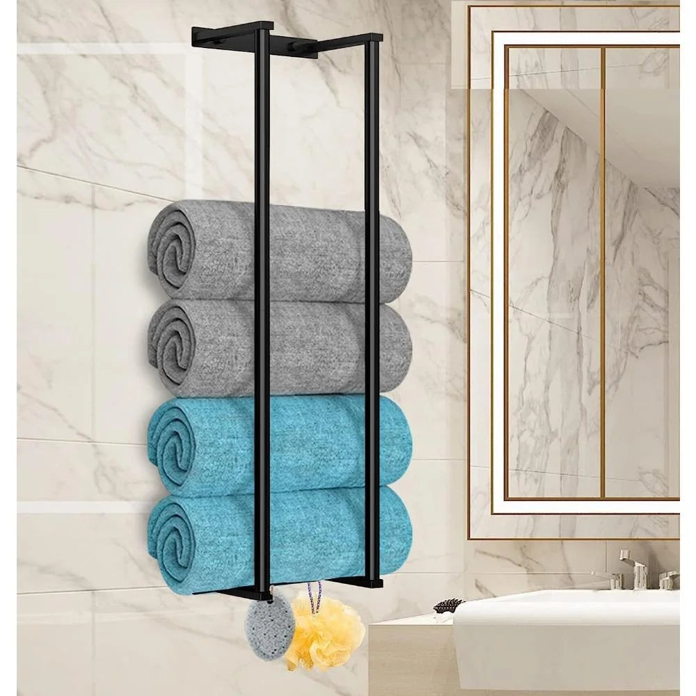 Wall Mounted Towel Rack for Rolled Towels