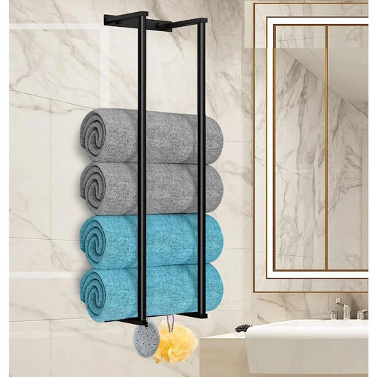 Wall Mounted Towel Rack for Rolled Towels