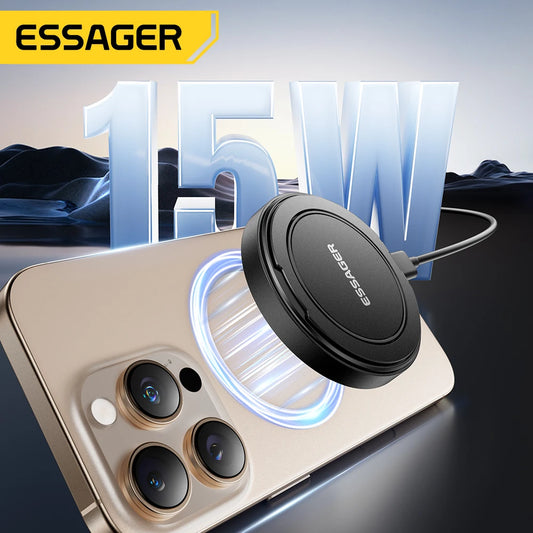 15W Magnetic Wireless Charger Stand - Iphone & Android