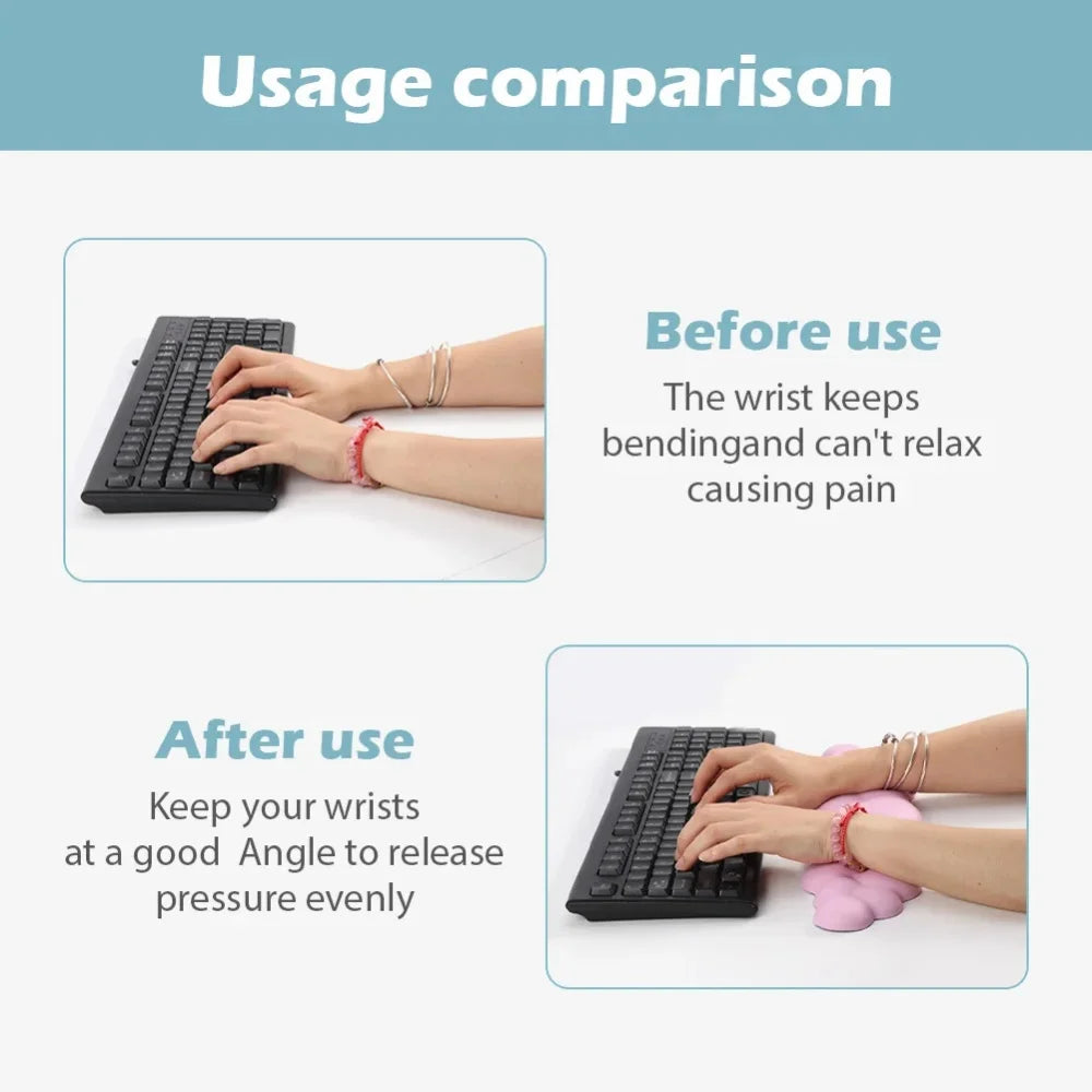 CloudComfort™ Ergonomic Mouse Wrist Rest (Memory Foam)