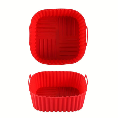 1 square silicone air fryer liner