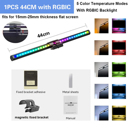 Wiscolor Computer Monitor LED Screen Hanging Light Bar