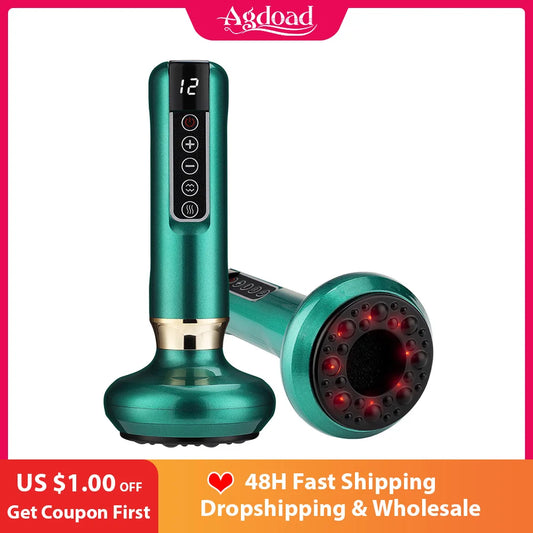 Electric Cupping Massager | Infrared Heat & Vacuum Suction