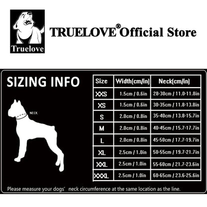 Truelove Reflective Padded Dog Collar