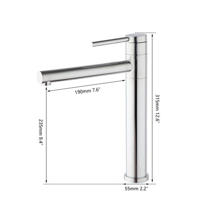 Brushed Gold Bathroom Basin Faucet 360°