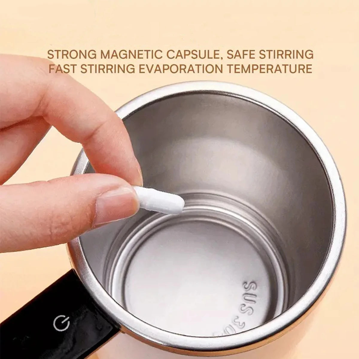 Self-Stirring Magnetic Cup Stirrer | 10 Pack