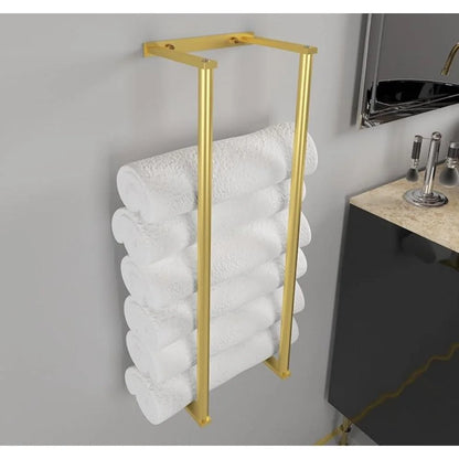 Wall Mounted Towel Rack for Rolled Towels