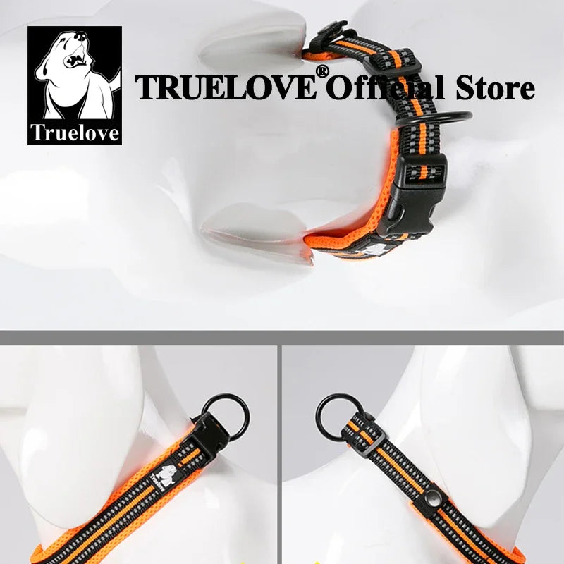 Truelove Reflective Padded Dog Collar