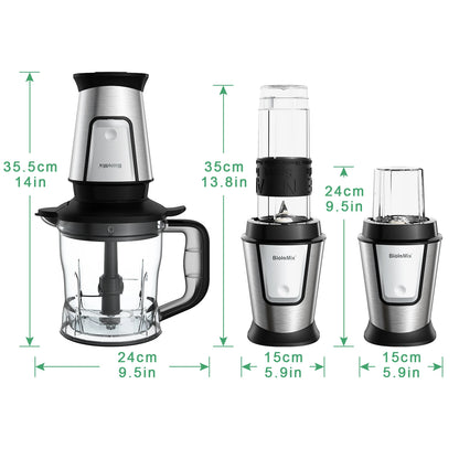BioloMix 3-in-1 Food Processor & Blender 700W