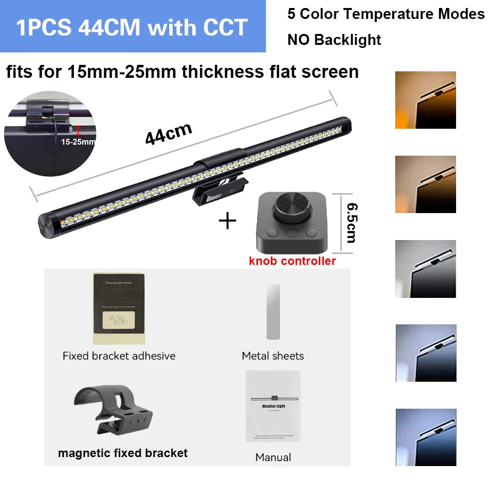 Wiscolor Computer Monitor LED Screen Hanging Light Bar