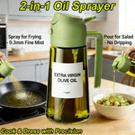 Green Glass Oil Dispenser 470mL