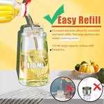 Green Glass Oil Dispenser 470mL