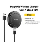 15W Magnetic Wireless Charger Stand - Iphone & Android