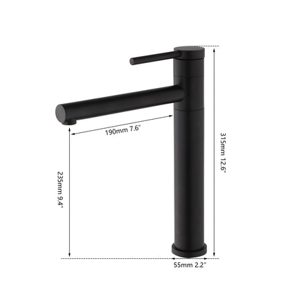 Brushed Gold Bathroom Basin Faucet 360°