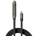 240W Fast Charging Cable with Built-In Phone Stand