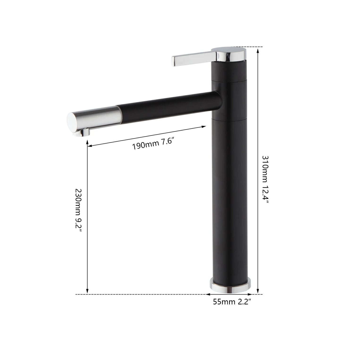 Brushed Gold Bathroom Basin Faucet 360°