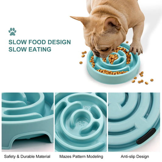 Pro-Slow maze dog bowl