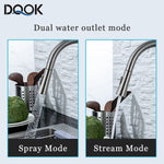 Smart Touch & Sensor Kitchen Faucet | Pull-Out Brushed Nickel
