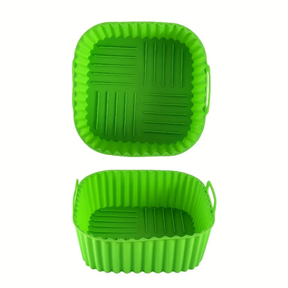 1 square silicone air fryer liner