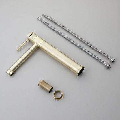 Brushed Gold Bathroom Basin Faucet 360°