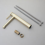 Brushed Gold Bathroom Basin Faucet 360°